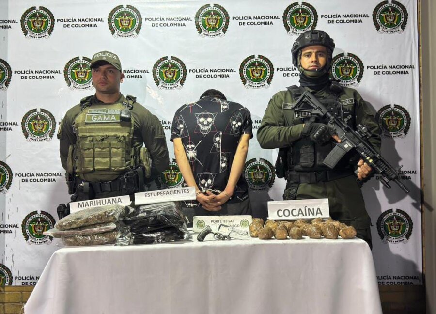 Capturado con estupefacientes y un arma de fuego en plena invasión ...
