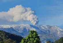 La UNGRD definió las rutas de evacuación de los 22 municipios con amenaza alta por el volcán Nevado del Ruíz Volcàn