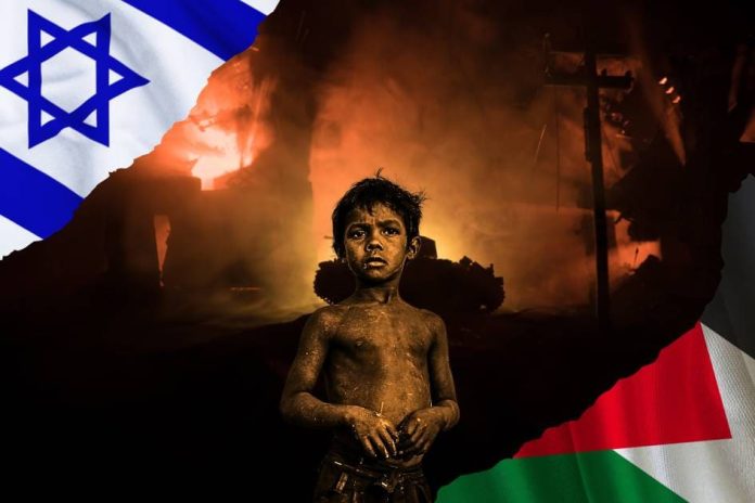 Imagen Impactante de la Guerra en la Región Israelí-Palestina