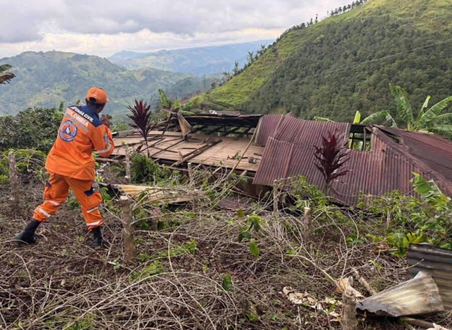 Vendaval dejó más de 20 familias damnificadas
