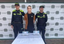 Captura por orden judicial y notificación de circular azul de la Interpol en Santa Rosa de Cabal