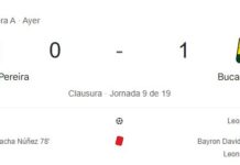 DEPORTIVO PEREIRA CAE EN SU CASA TRANSITORIA DEL CENTENARIO DE ARMENIA ANTE BUCARAMANGA