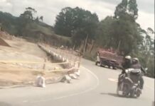 Mortal imprudencia quedó registrada en video. Un motociclista murió en el hecho.