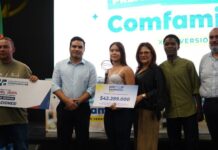 Camila Valencia Higuita, ganadora del Premio Bachiller Comfamiliar 2025