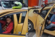 Irresponsabilidad al volante: taxista presuntamente drogado causa accidente