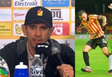 Reyes, frustrado por polémico arbitraje del juez Ricardo Pabón en el partido que el Pereira perdió con Llaneros