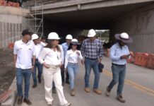 Ministra de Transporte, María Fernanda Rojas Mantilla realizó un recorrido por la obra intersección de Galicia