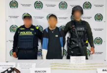 Capturado con revólver y dosis de base de coca en La Celia