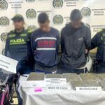 Capturan a dos hombres con más de tres kilos de droga