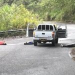 Tres hombres fueron bajados de una camioneta y ejecutados en plena vía.