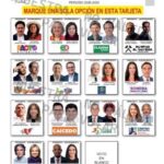 Así quedó la tarjeta electoral para las elecciones del 31 de mayo