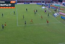 Pereira rompe racha de 22 fechas sin ganar y vence 1-0 a Nacional