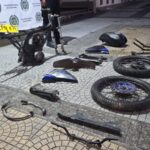 ¡La iban a vender por partes! Policía recuperó motocicleta robada que ya estaba deshuesada en Manizales