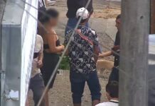 EN VIDEO: Mujer cayó en pleno negocio de drogas en la “Calle de los Plátanos”