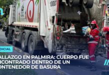 Macabro hallazgo en Palmira: encontraron un cuerpo dentro de un contenedor de residuos