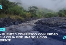 Vereda Chorritos sigue incomunicada: familias piden solución tras colapso de puente