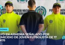 Capturan a alias “Montoya”, señalado por crimen de joven futbolista en Calarcá