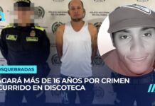 Condenan a más de 16 años de prisión a hombre por homicidio en discoteca de Dosquebradas