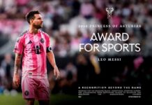 Lionel Messi, Premio Princesa de Asturias de los Deportes 2026.