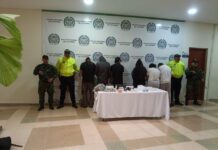 Capturan a seis presuntos integrantes de Los Chukis en Calarcá: incautan armas y drogas