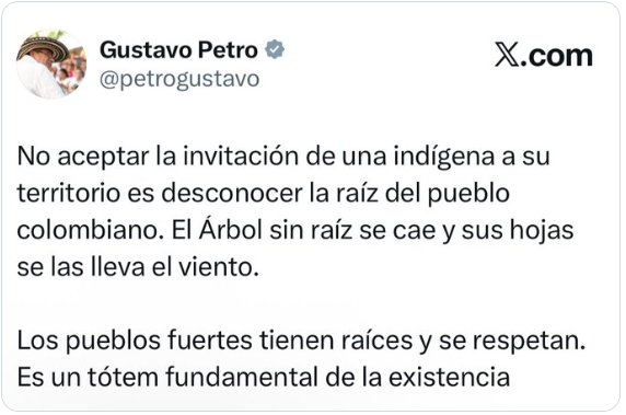 no aceptar la invitación