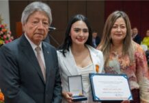 Ingeniera ansermeña Sandra Milena Escobar recibió la Orden al Mérito Julio Garavito en grado de Caballero