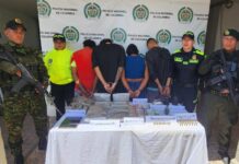 ¡Granada de fragmentación, munición de guerra y marihuana! Cuatro capturados en contundente operativo en el Eje Cafetero.
