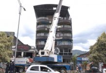 Desmonte controlado del Hotel Veneton en Dosquebradas avanza con medidas de seguridad