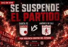 Suspenden Santa Fe vs. América de Cali por graves disturbios en El Campín