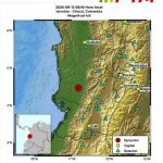 Sismo de magnitud 4.6 fue registrado este sábado 12 de septiembre en Chocó